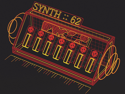 Synth 62 /// 3d cg cyber hologram houdini interface scifi ui ux