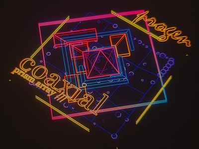Coaxial Prism /// 3d cg cyber hologram houdini interface scifi ui ux