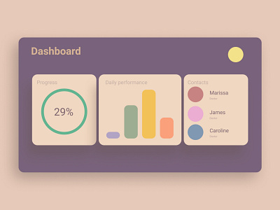 Dashboard app design minimal ui ux web