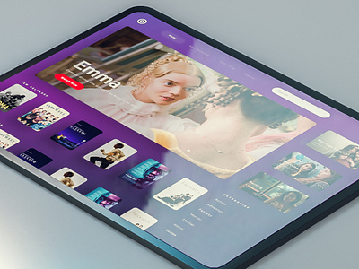 Films Main Screen app design films ios ipad ipad pro list tablet ui ux