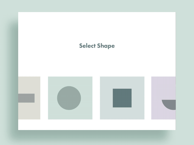 Shape Selection animation blender design flat minimal motion motion design motiongraphics shapes type ui ux web