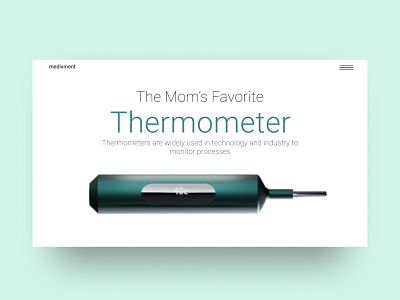 Thermostat 2 design minimal ui ux web website