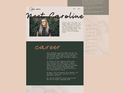 Actors branding design minimal type type design typography ui ux web website