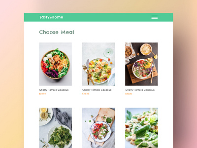 Food store app design food grid store type typography ui ux web website