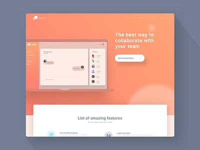 Landing ui ux