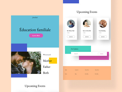 Parenting site app design typography ui ux web website