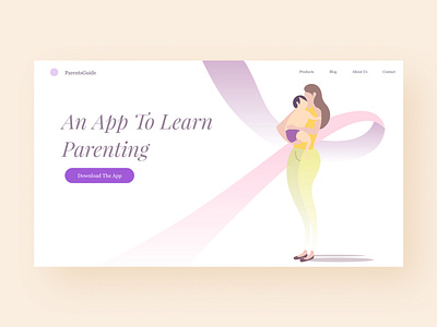 Parenting design flat illustration minimal ui uid ux vector web website