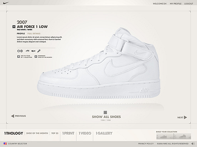 Nike Air Force nike ui web