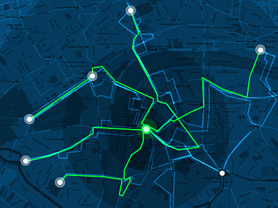Map bike blue data green map routes ui