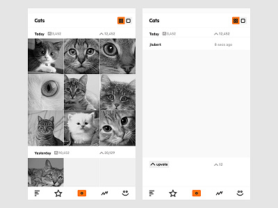 cats cats feed icons mobile thumbs ui ux