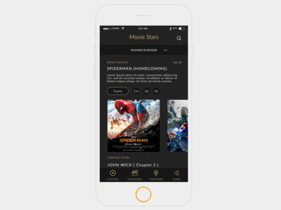 Animation Movie Apps Concept