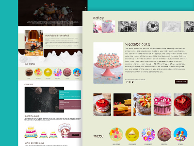 Cake Shop Website cake cakeshop concept desktop ecomemrnce interface minimal responsive responsive website design uidesigner uiux website website concept website design
