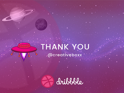 Thank you Dribbble artist graphicdesigner photoshop uidesigner