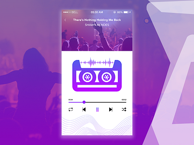 Music Player #dailyui #009 app branding dailyui design flat icon music photoshop type ui ux vector