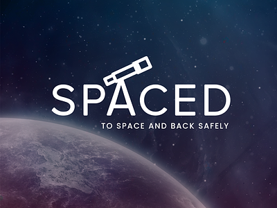 SPACEDchallenge clean concept logo mobile space spacedchallenge ui website