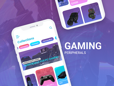 Gaming Peripherals App app dribbble ecommerce game india iphonex online peripherals photoshop skills ui ux