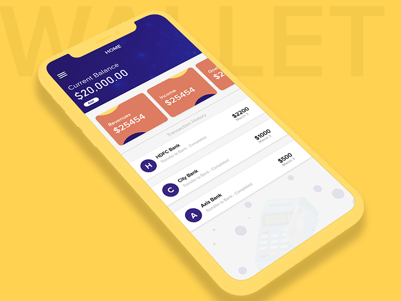 Wallet app Ui  ios | Android