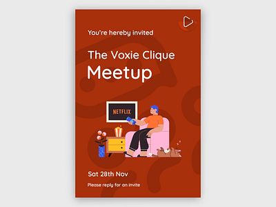 Movie Meetup Poster branding design minimal movie poster movies poster poster design