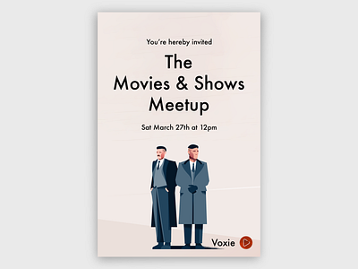 Meetup Poster event meetup minimal poster