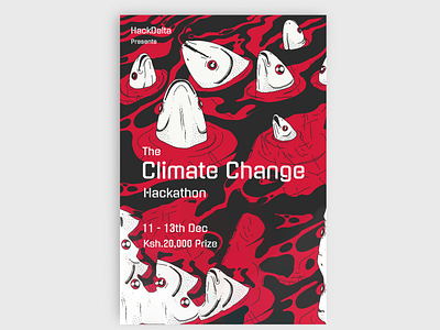 Climate Change Hackathon Poster climate change event event branding hackathon poster