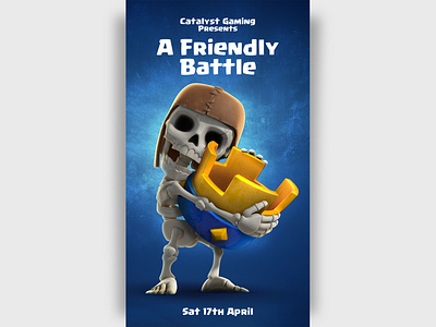 Clash Royale Tournament Poster clash royale design esports event minimal poster poster design