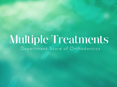 Multiple Treatment aurora branding clinic dental dentist orthodontics ripple salon website