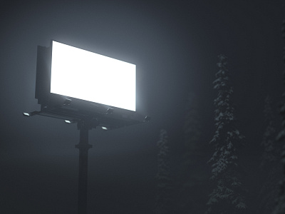 Billboard Winter Forest