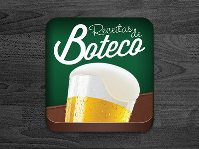 Aplicativo Receitas de Boteco aplicativo app beer green icon mobile pub texture