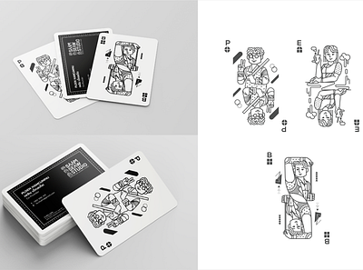Playing card / Namecard concept branding characterdesign design flat illustration logo namecard playingcard thai vector