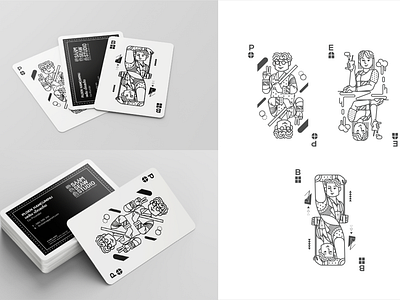 Playing card / Namecard concept branding characterdesign design flat illustration logo namecard playingcard thai vector