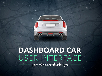 Title Car UI automobile automotive car dashboard data design font interface map title typo ui