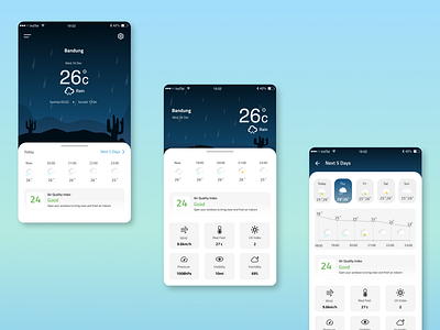Weather Apps Night Version forecast mobile app mobile app design ui design weather app