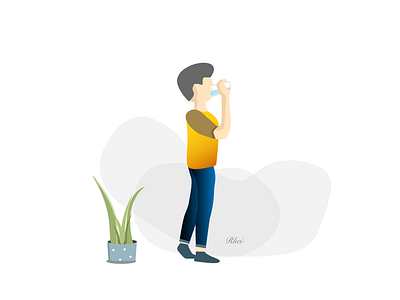 Drink artwork character design illustration simple vector
