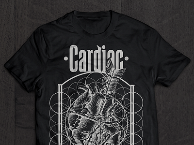 Cardiac Merch band cardiac fashion heart illustration merch rock shirt