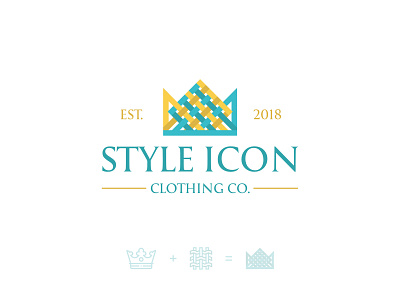 Style Icon Logo brand branding clothing clothing company conceptual cotton creative logo crown female ladies logo luxury mark modern logo premium textile women woven