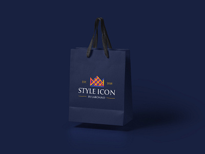 Style Icon Logo clothing company clothing logo colourful combination mark conceptual design creative logo crown female flat logo logo luxury textile thread woven