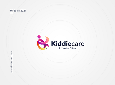 Kiddiecare logo Horizontal brand design illustration logo store ui ux vector