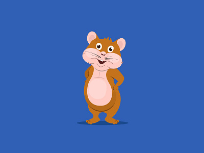 Mascot Design cartoon character hamster illustration