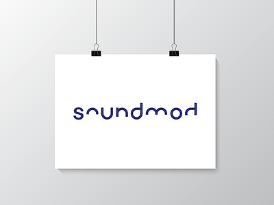 Soundmod logo fonts headphones logosdesign music sound waves vissualidentity wires