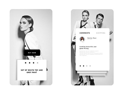 When its all about fashion blackandwhite colours fahion photography typograaphy uiux