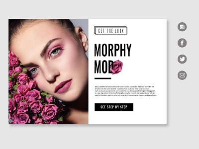 Morphy colours graphic design lipstic morphy typography uiux