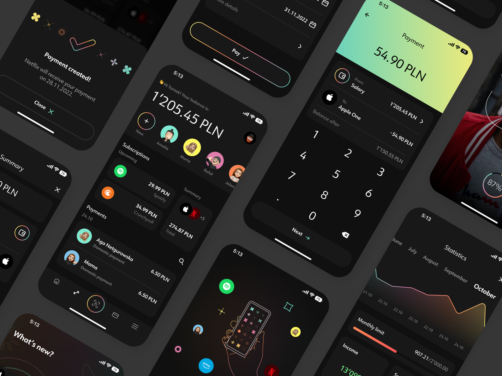 Creda - Banking App concept by Tomek Kwiatkowski for Netguru on Dribbble