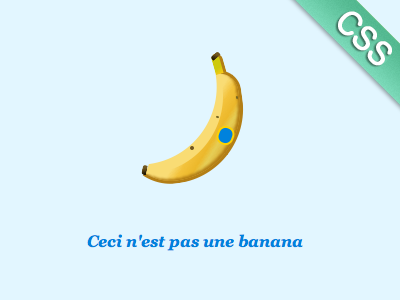 Banana in CSS banana coding css css3 html icon web web design