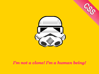 Stormtrooper (CSS) coding css css3 html icon star wars stormtrooper web web design