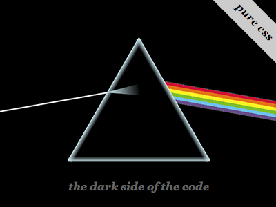 The dark side of the code [CSS] css css3 dark html moon pink floyd pure css the dark side of the moon