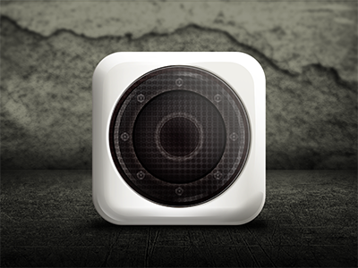 Speaker icon ios speaker white