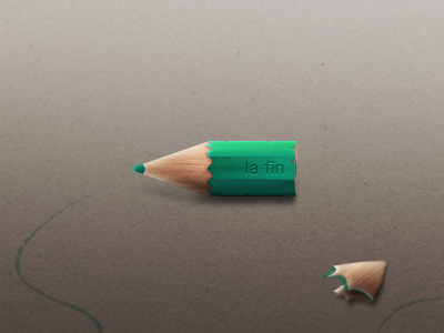 La fin draw illustration la fin paper pencil