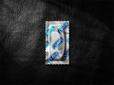 purex - flipped "d" matters condom durex leather love purex safe sex texture