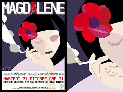 Magdalene cinema film graphic design illustration lapercine laperquisa magdalene movie poster vector