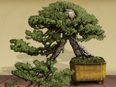 "つい、盆栽" (Twit Bonsai) Illustration android app bonsai digital painting game google play icon icons illustration interface japan japanese tools transcosmos twit bonsai ui zaq